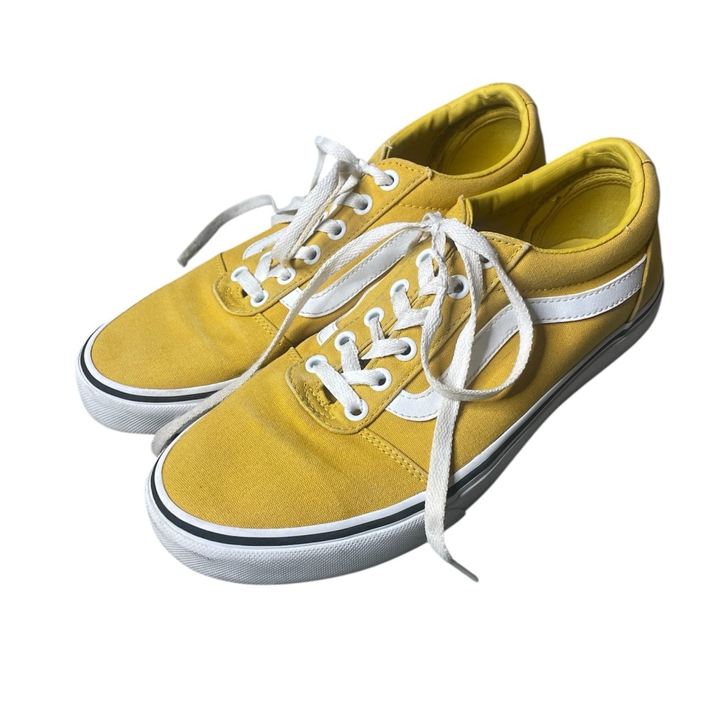 Vans golden yellow old skool sk8 low top vans 9.5